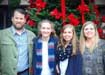 Chris with his family during the holidays.